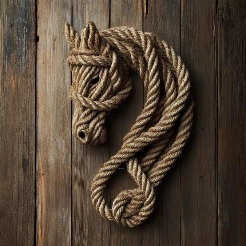 Nautical Horse Knot Art