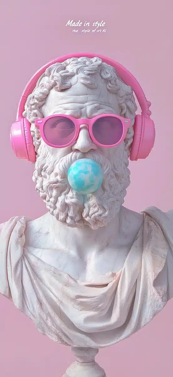 Hyperrealistic Socrates Statue