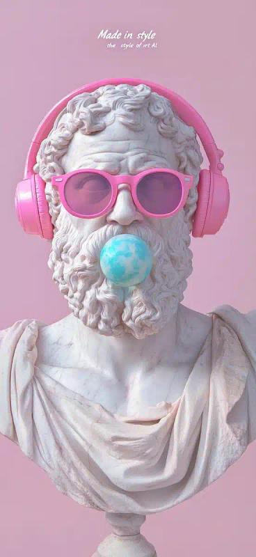 Hyperrealistic Socrates Statue