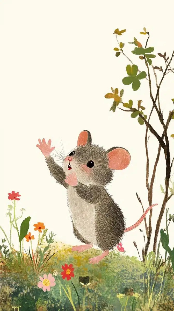 Minimalist Mouse Dance Meadow