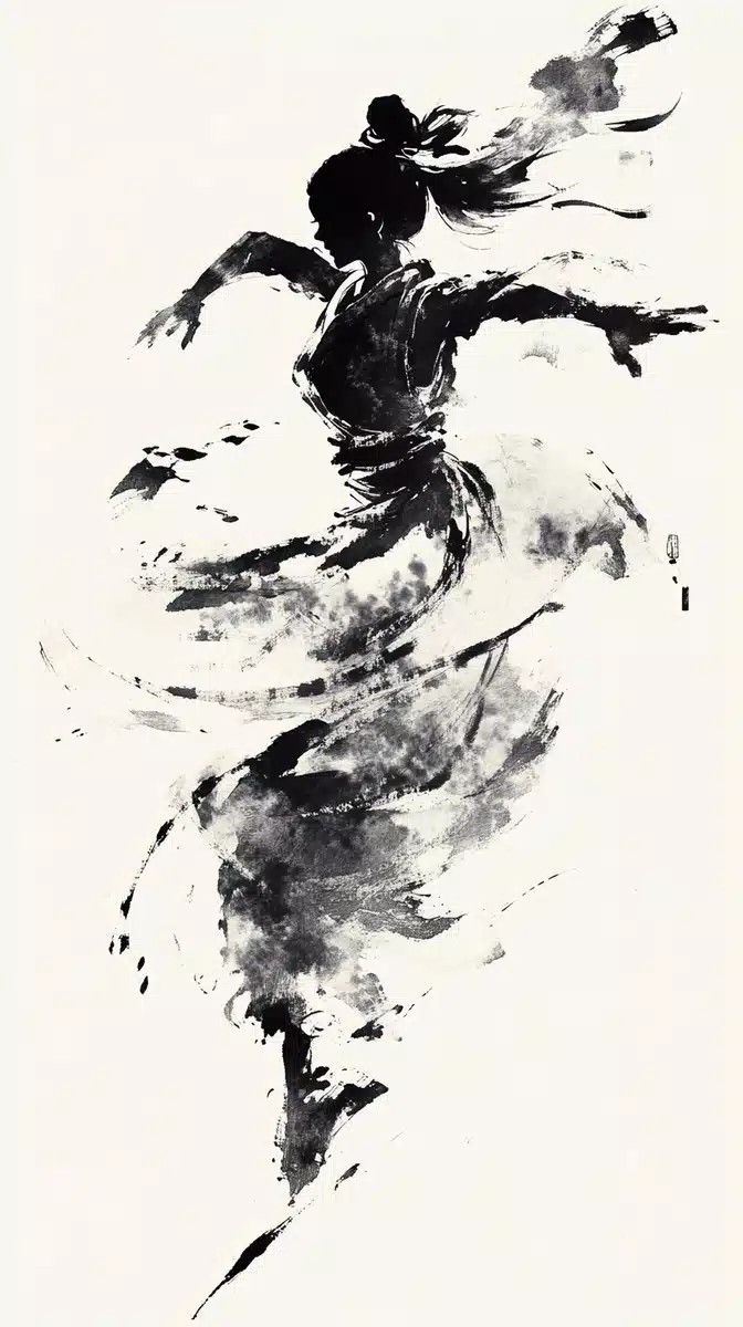 Dynamic Dancers in Ink