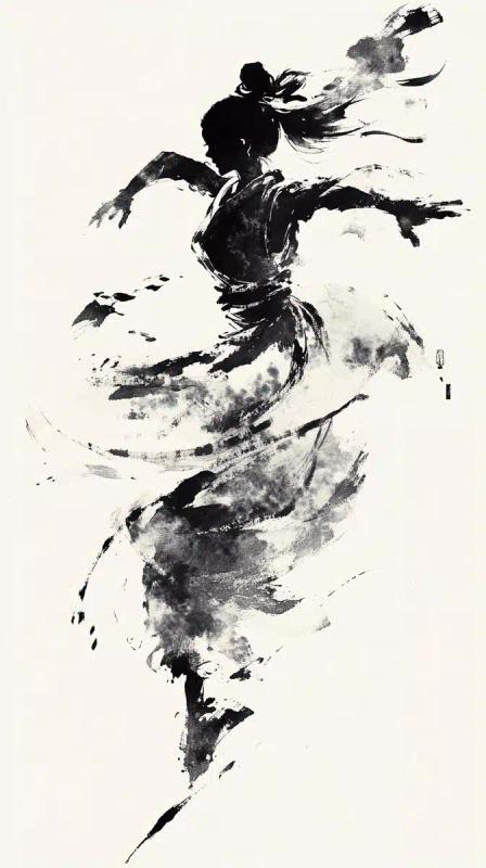 Dynamic Dancers in Ink