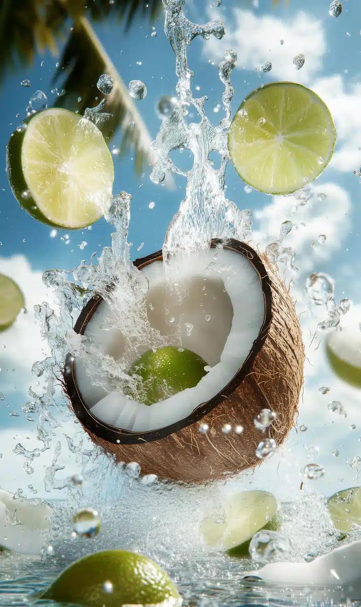 Coconut Lime Splash Photography