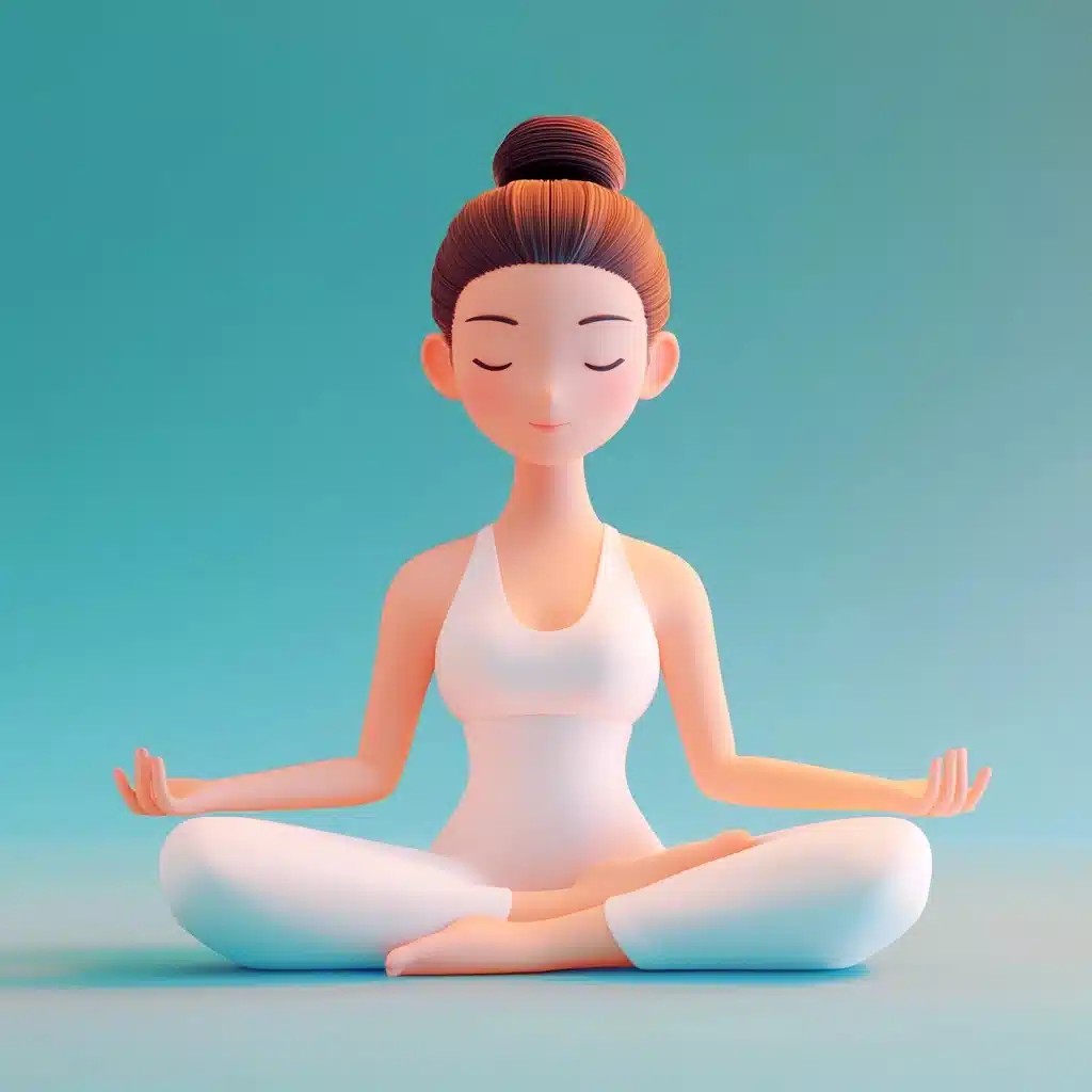 3D Wellness Elements Cartoon
