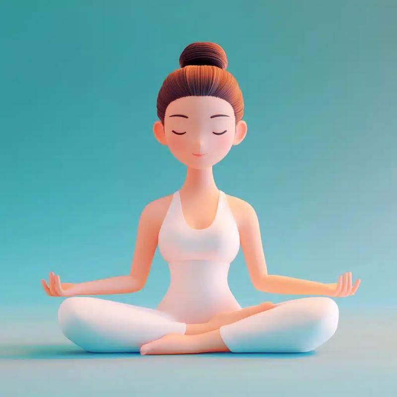 3D Wellness Elements Cartoon