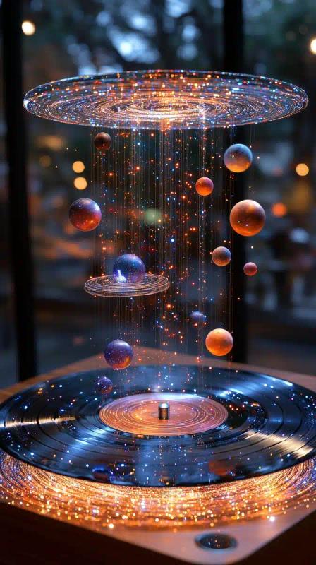 Cosmic Turntable Surrealism