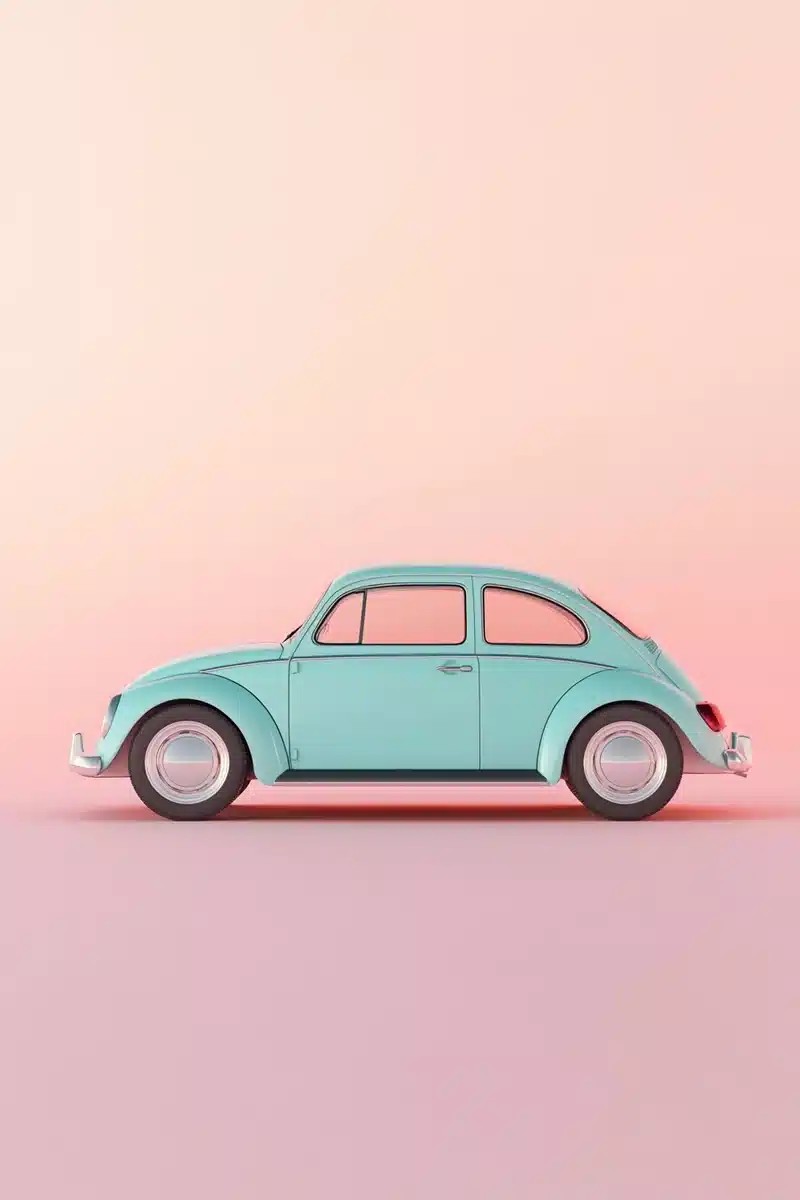 Minimalist Classic Car Render