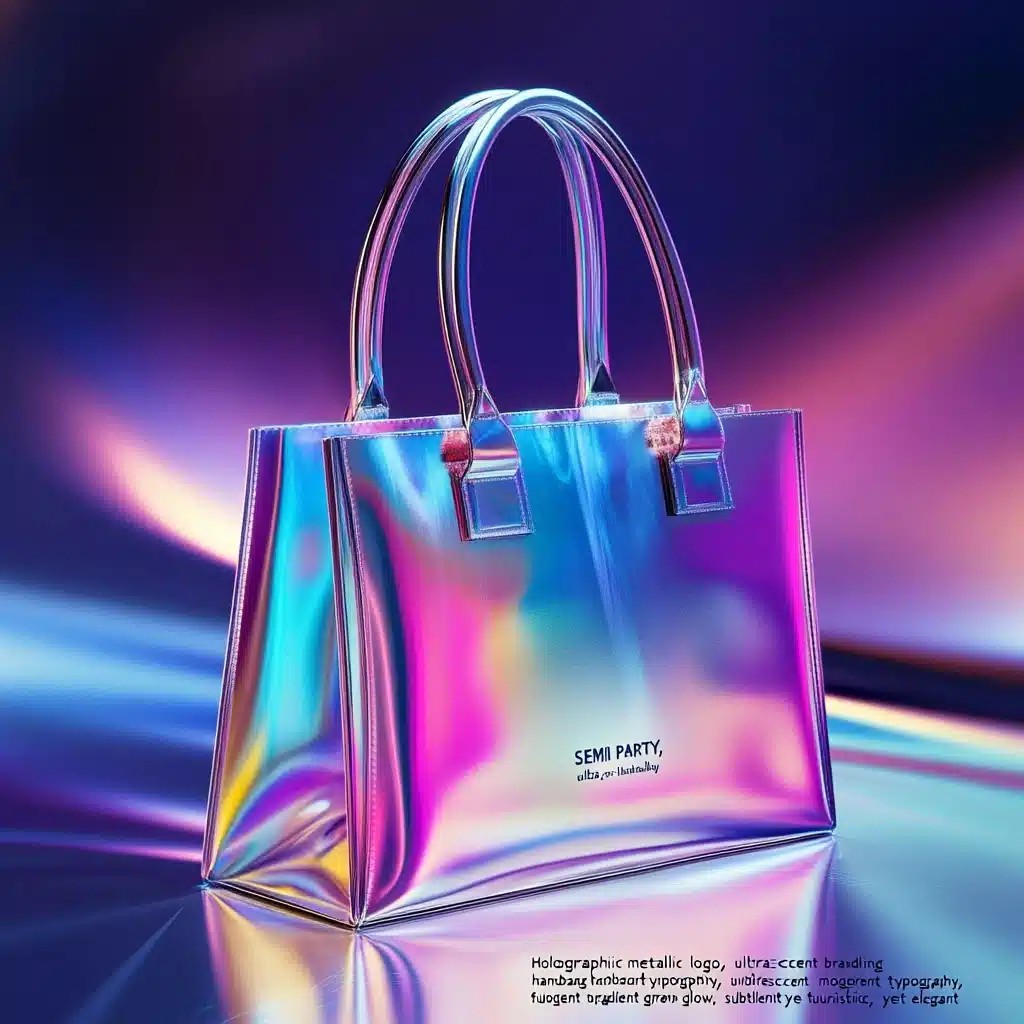 Iridescent Logo for Handbags