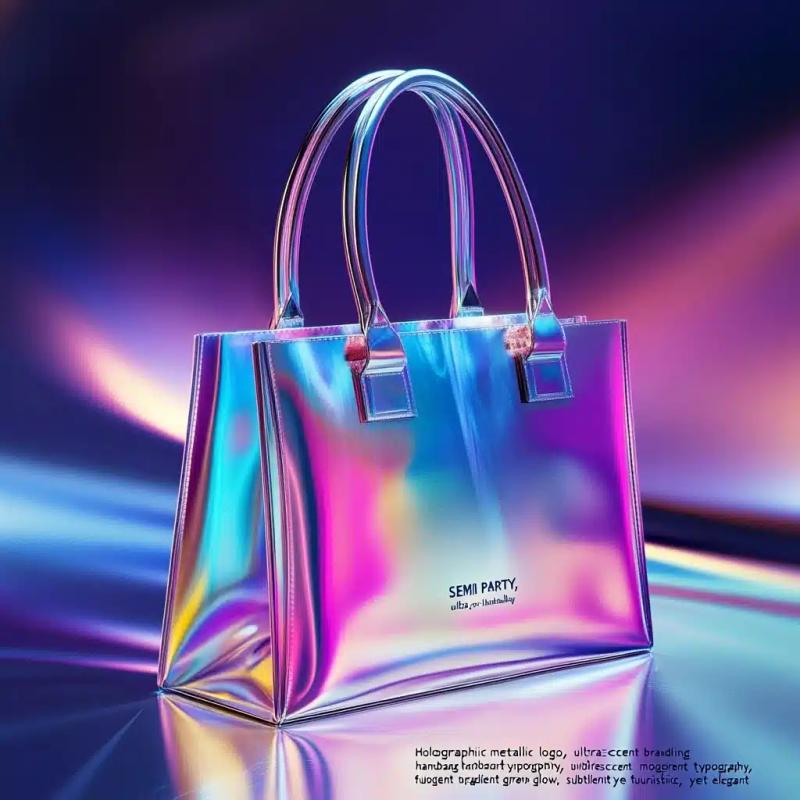 Iridescent Logo for Handbags