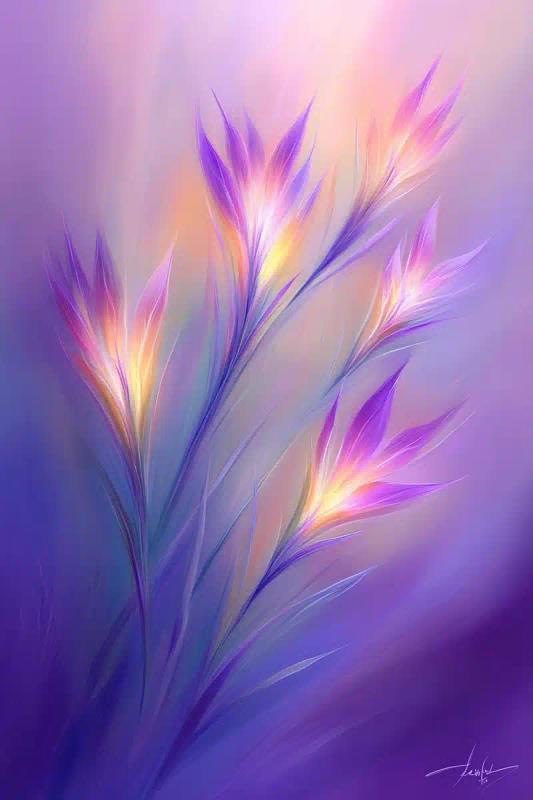 Cybernetic Plant Spectrum Art