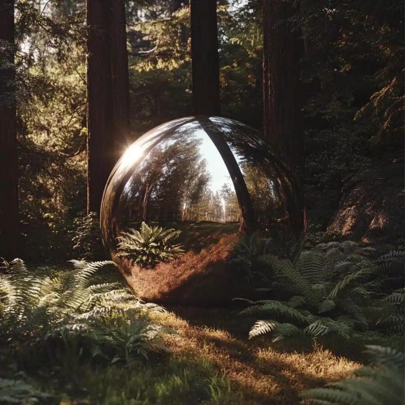 Reflective Sphere in Forest