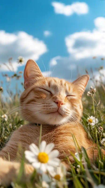 Orange Cat in Park