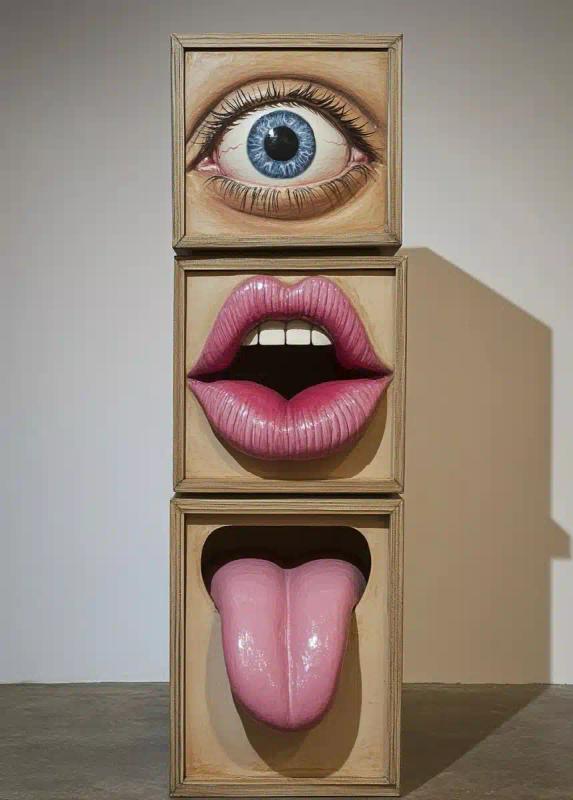 Stacked Box Sculpture