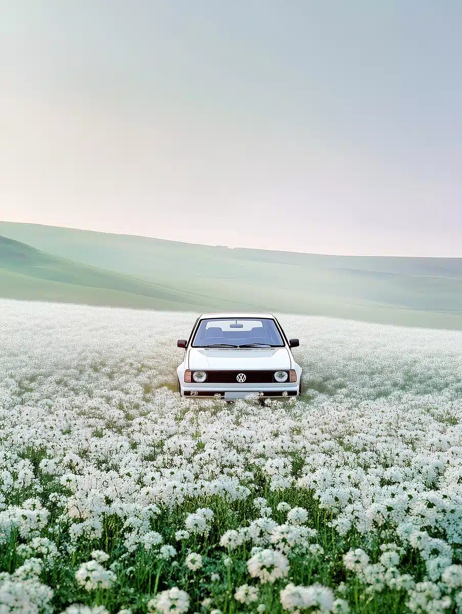 Surreal Golf GTI in Flowers