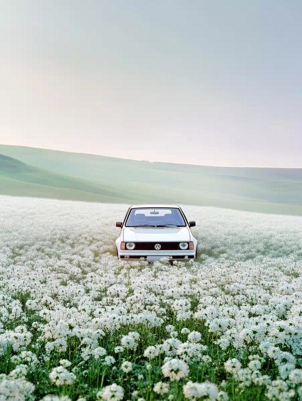 Surreal Golf GTI in Flowers