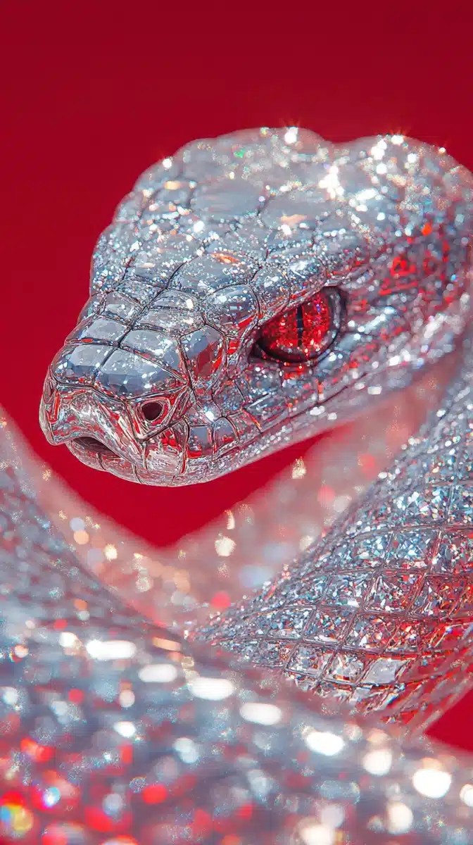 Diamond-Encrusted Snake Design