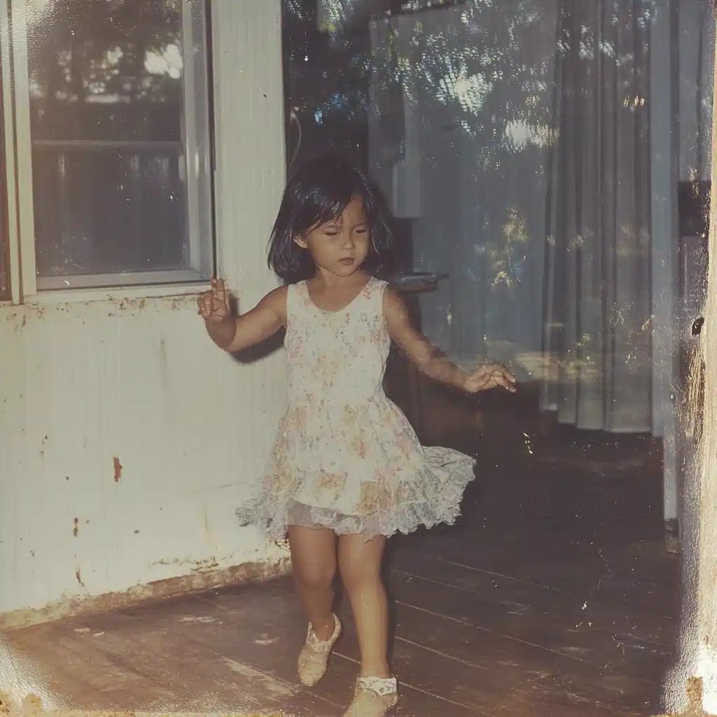 Vintage Photo of Dancing Girl