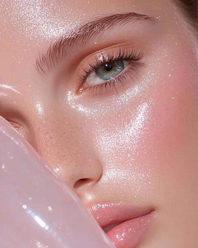 Minimalist Glitter Portrait