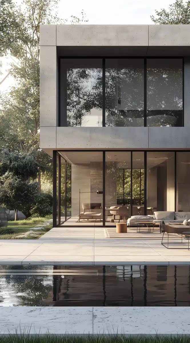 Photorealistic Modern House Facade