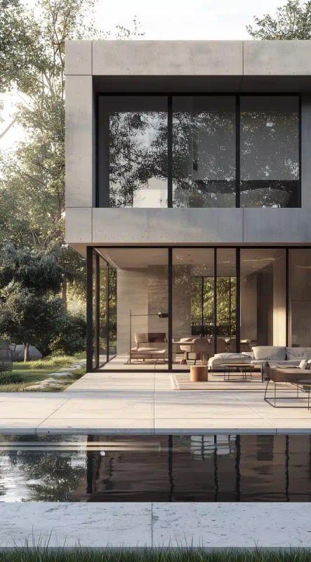 Photorealistic Modern House Facade