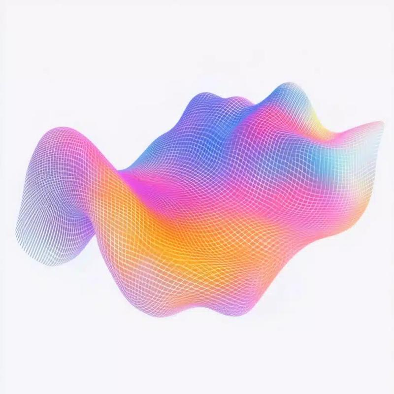 Isometric Wave Grid Render