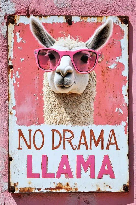 Clipart Llama Signage