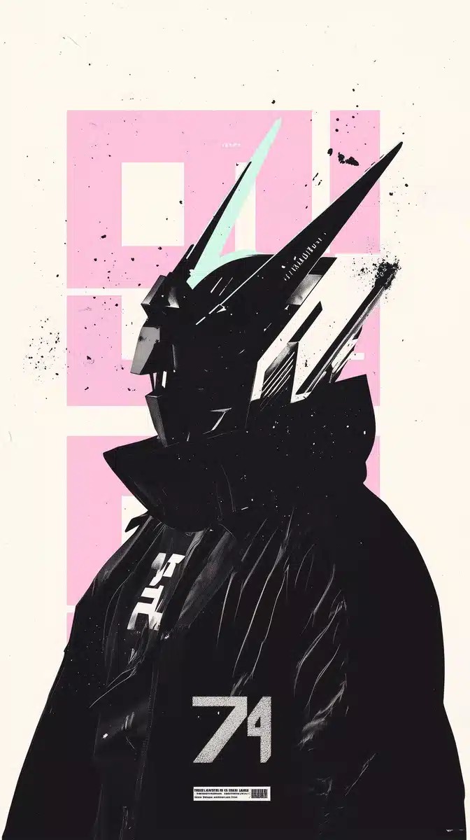 Monochromatic Gundam Collage