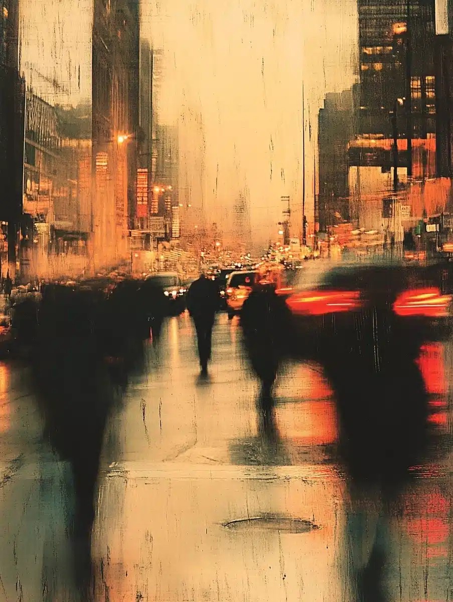 Vintage Urban Motion Blur