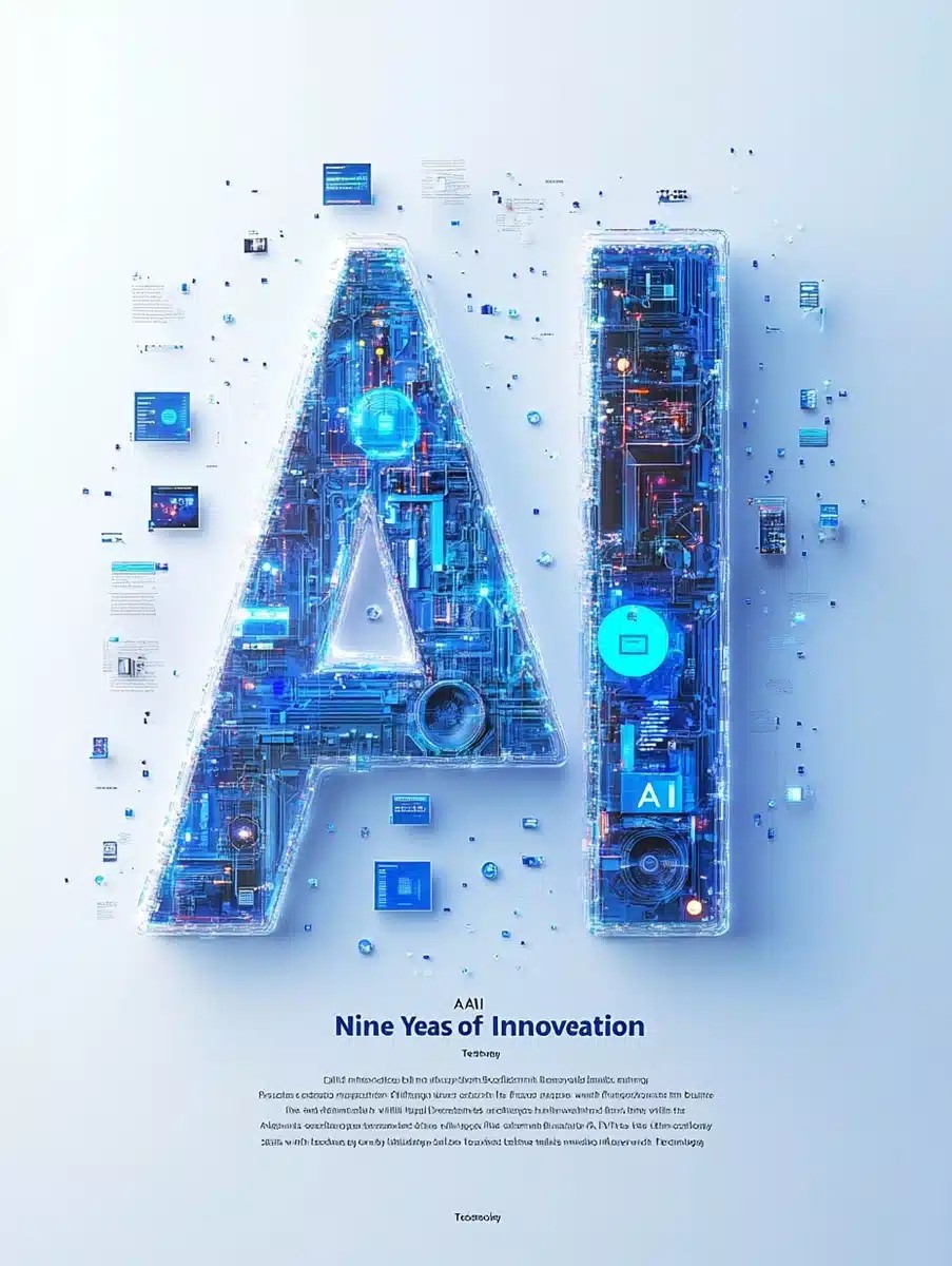 Modern AI Innovation Poster