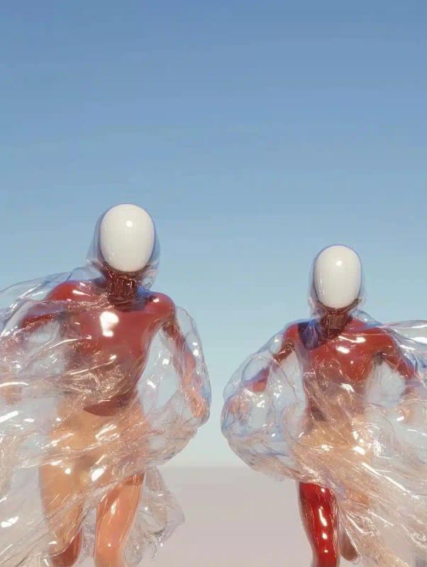 Translucent Figures in Motion