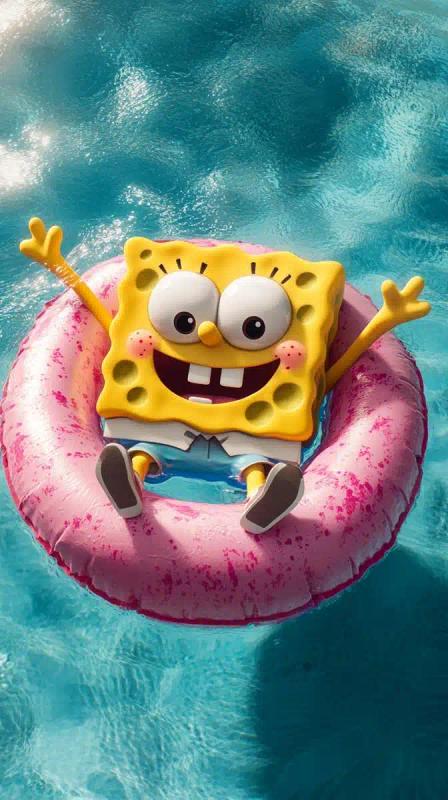 SpongeBob Poolside Realism