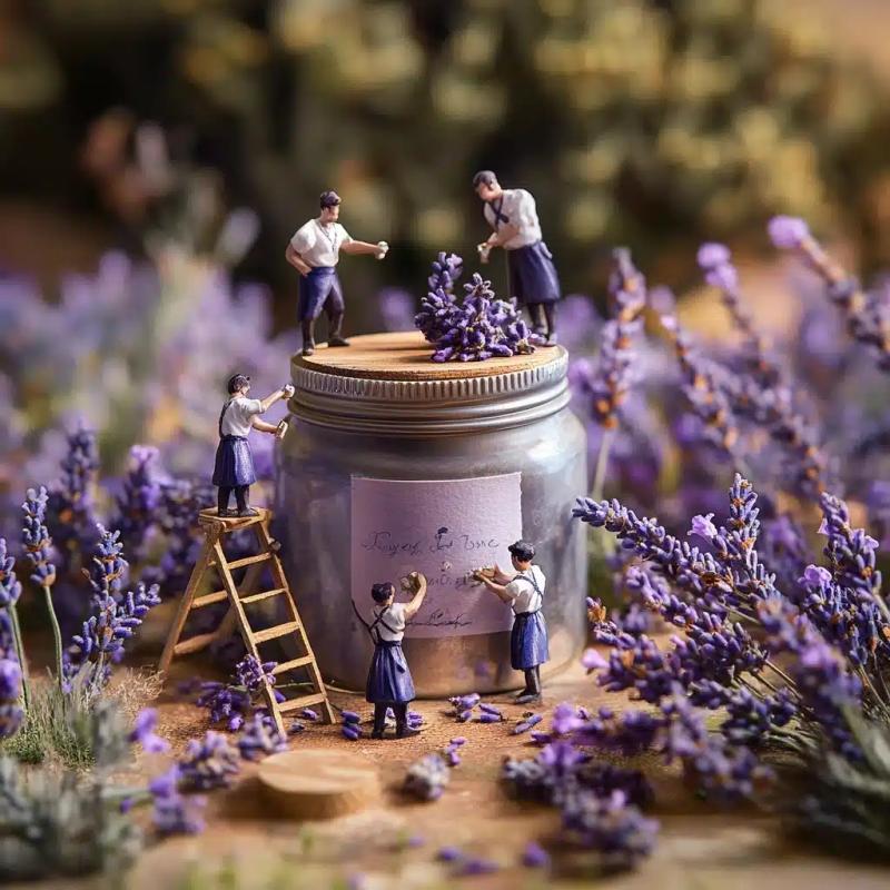 Hyper-Realistic Candle Decoration Scene