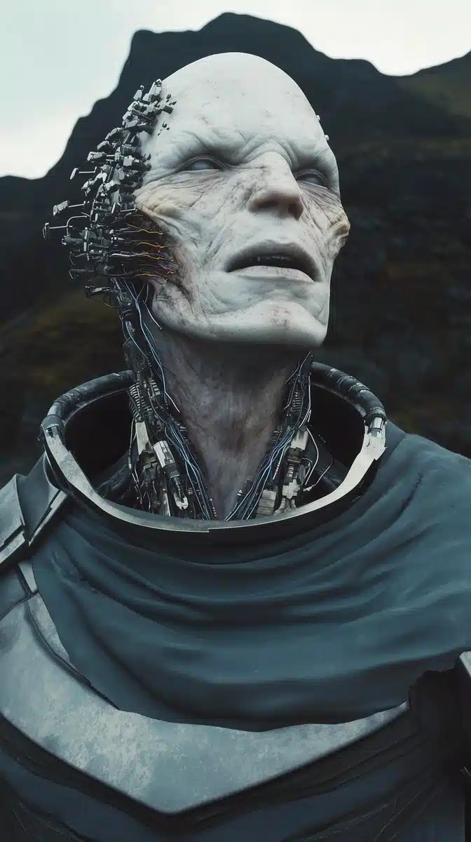 Hyper-Realistic Alien Cyborg