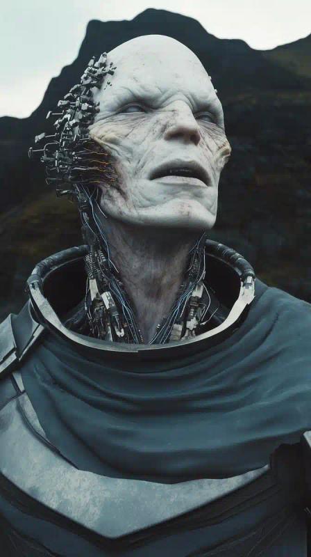 Hyper-Realistic Alien Cyborg