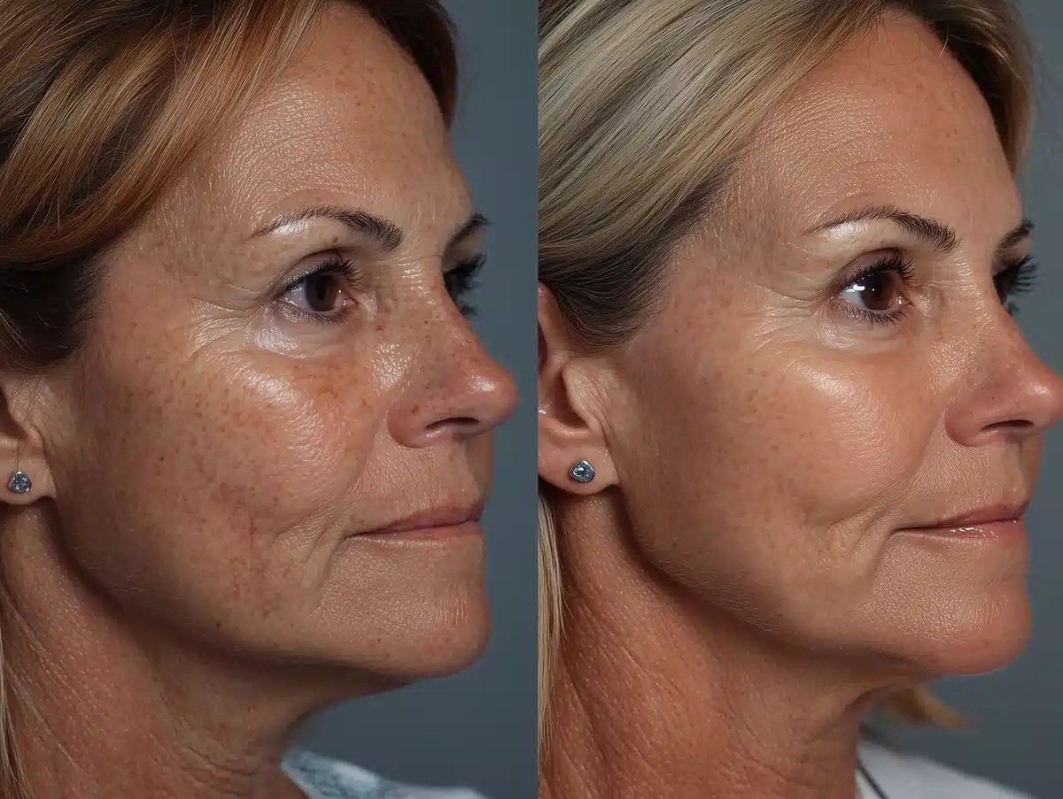 Before-and-After Skin Treatment
