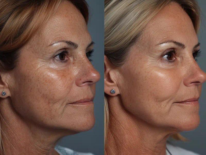 Before-and-After Skin Treatment