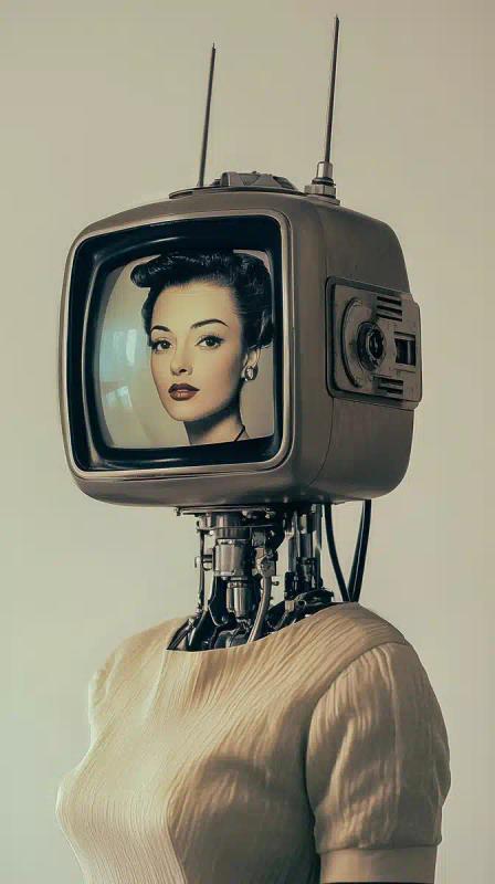 1950s Robot with TV Head