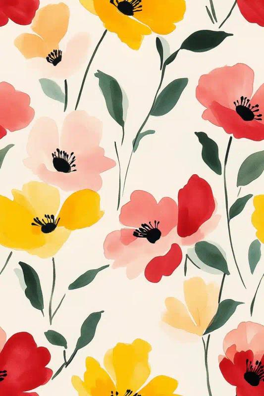 Dufy-Style Floral Composition