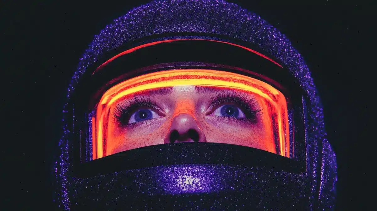 Futuristic Headset Close-Up