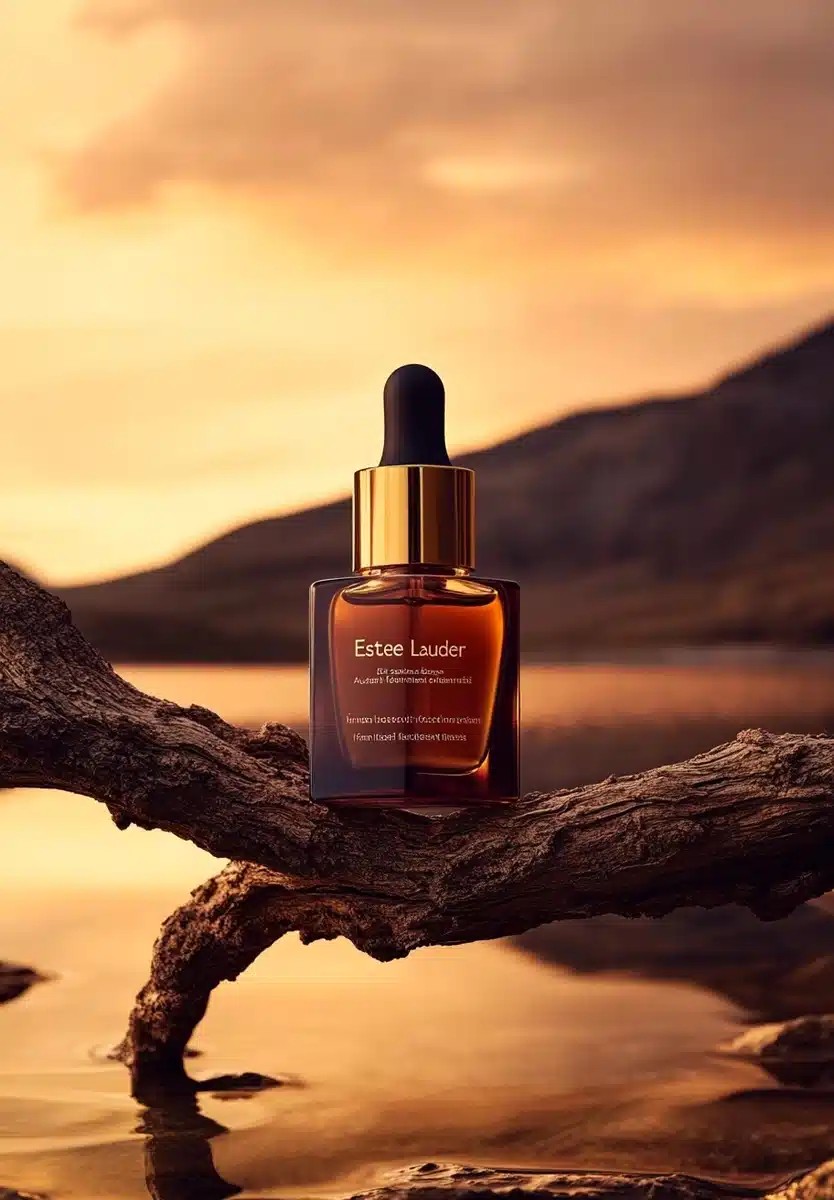 Minimalist Product Photography Este Lauder Serum