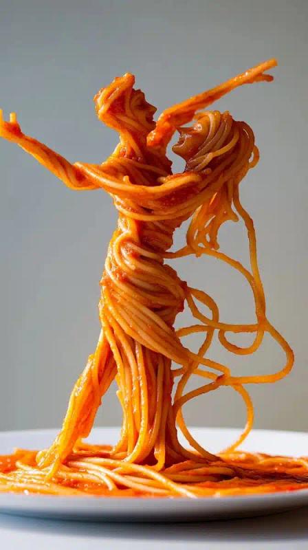 Spaghetti Figures in Sauce