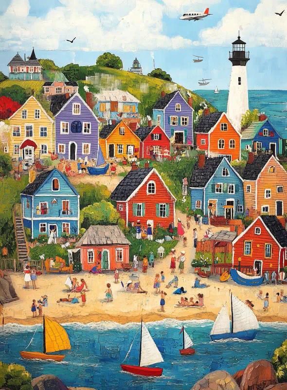 Vibrant Beach Scene Byerley