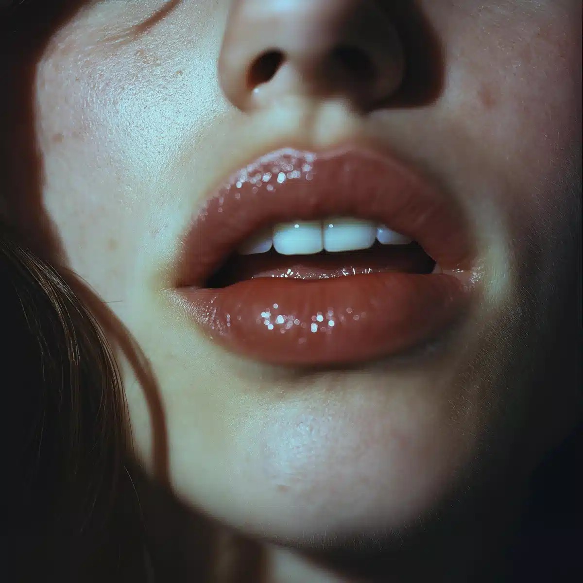 Frontal Close-Up of Lips