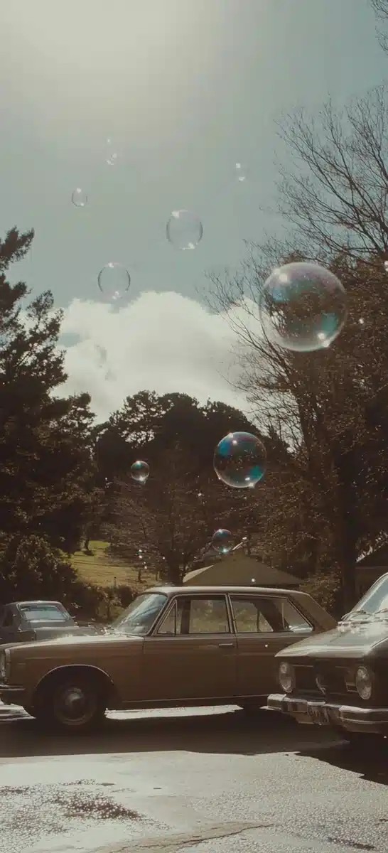 Wes Anderson Bubbles Over Street