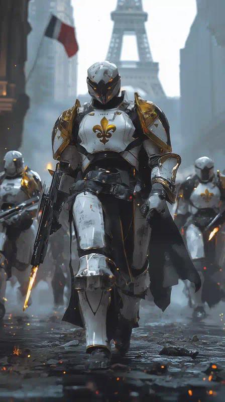 Futuristic Knights in Paris
