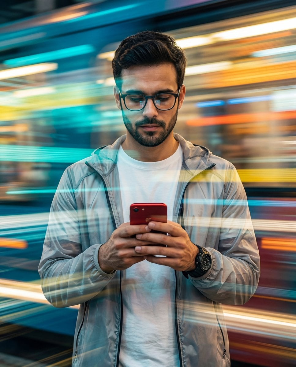 Mirrorlike Speed-Light Smartphone Portrait