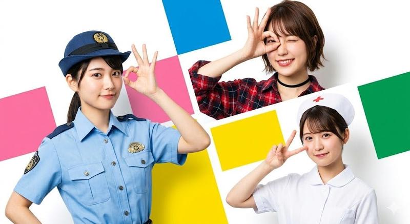 Japanese Commercial Three-Woman Poster