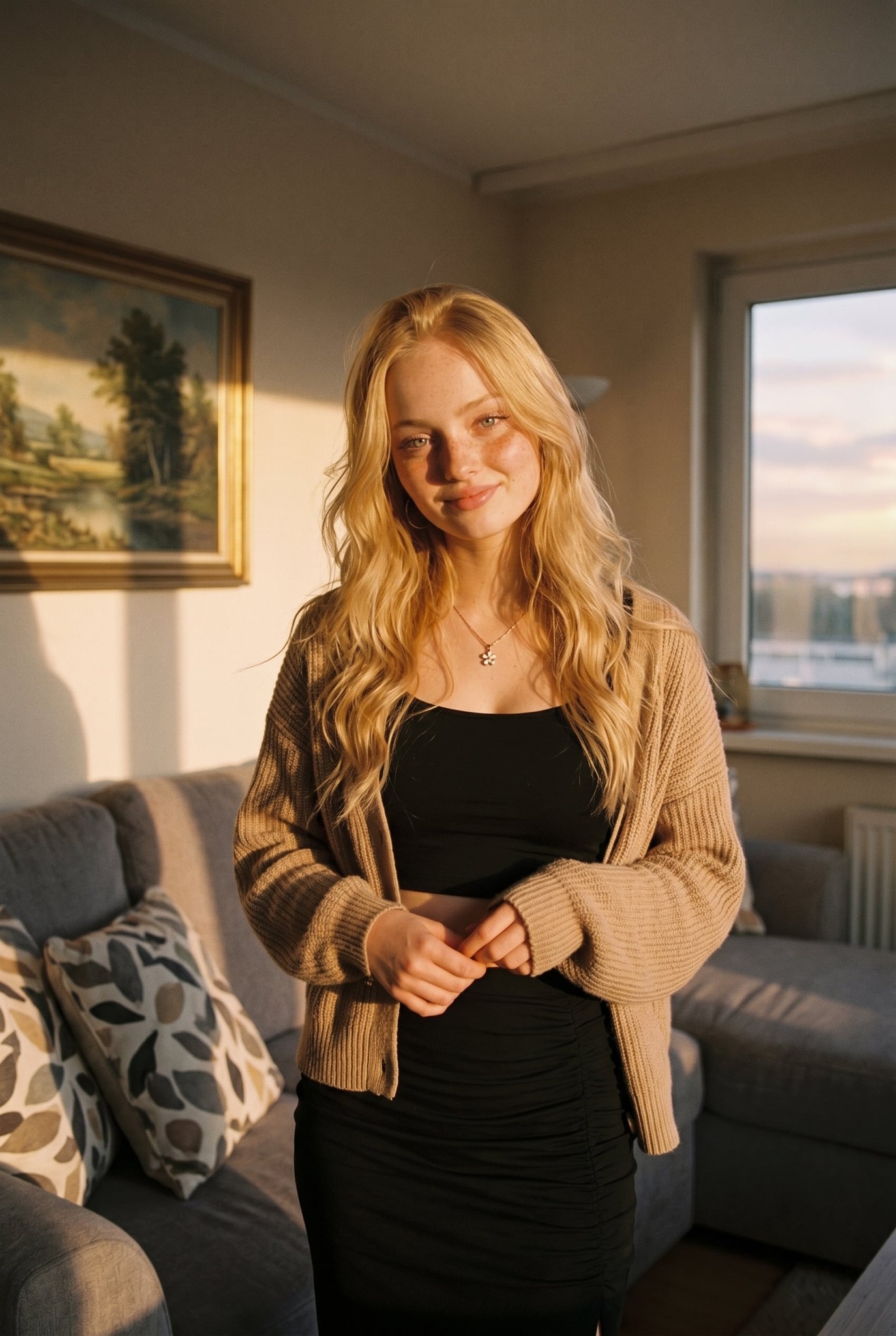 Golden Hour Living Room Portrait Spec