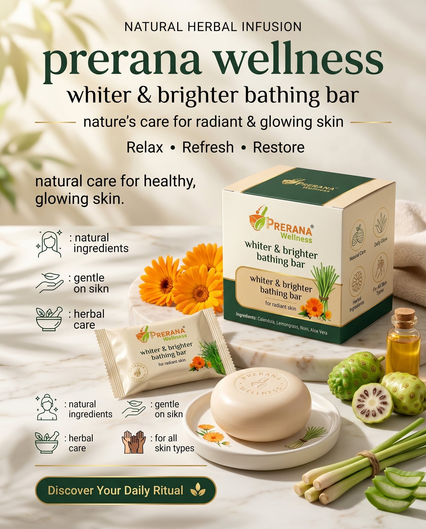 Herbal Bathing Bar Wellness Ad