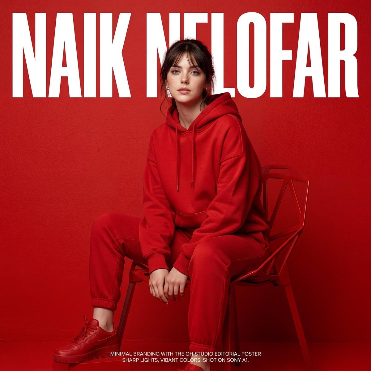 Red Fashion Editorial Poster